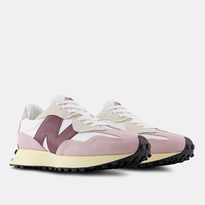 Кроссовки New Balance 327 Женские Размер 5.5 Розовые Белые Замша Низкие