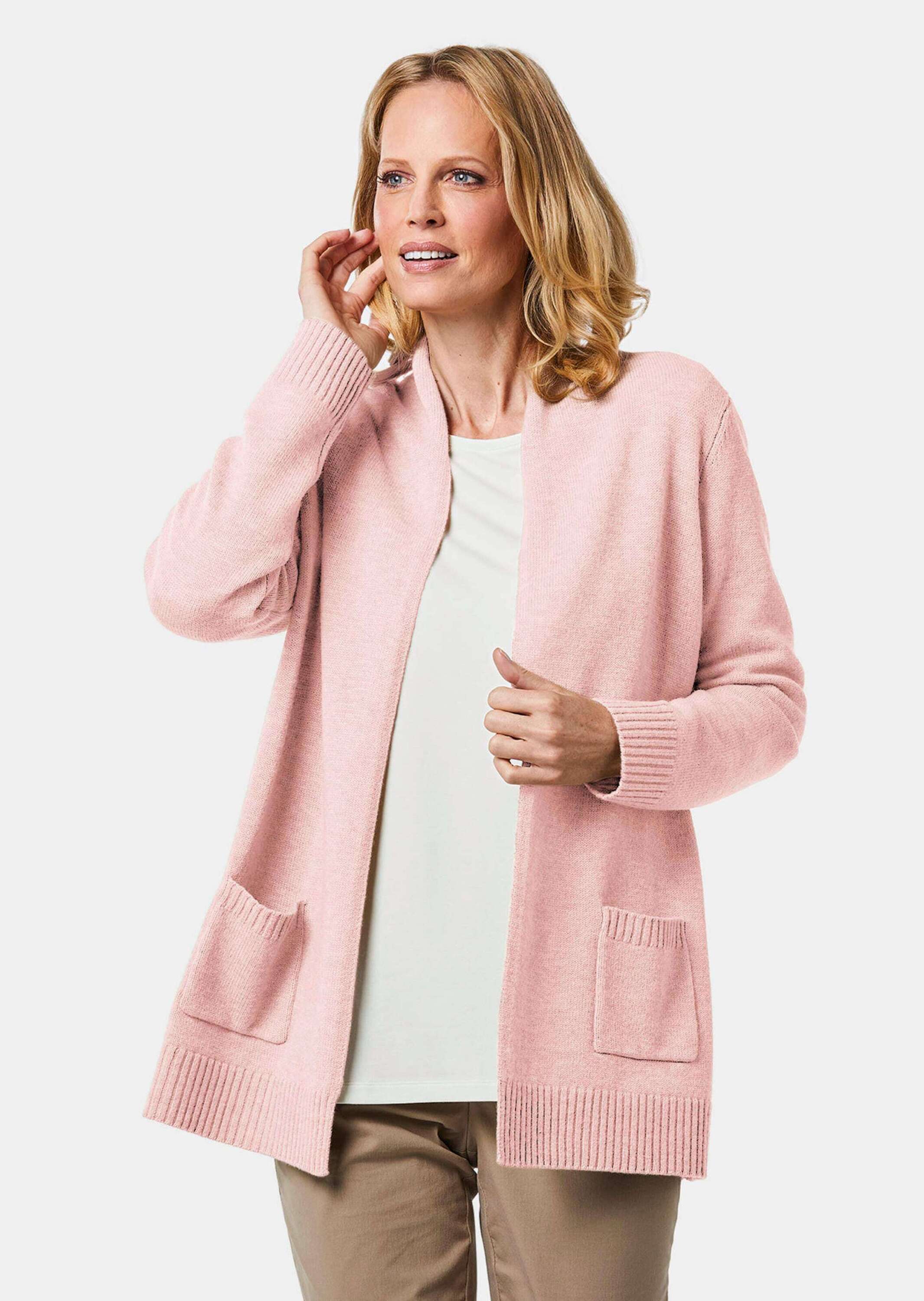 

Кардиган GOLDNER Strickjacke, цвет rosa/melange