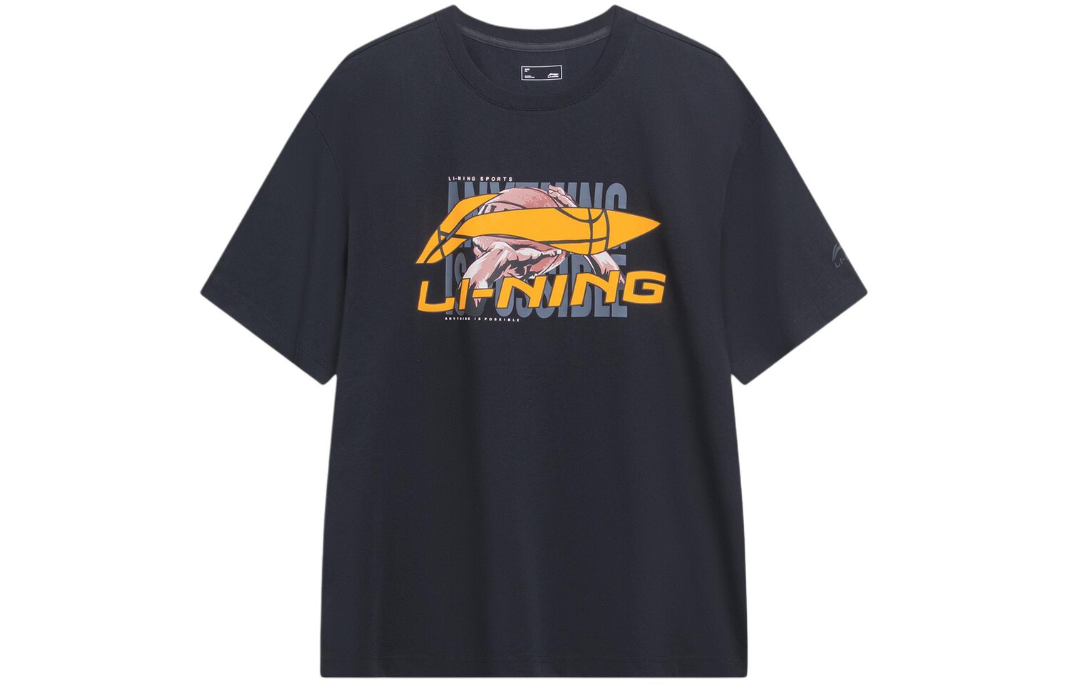 

Li Ning Мужская футболка с подкладкой, Черный