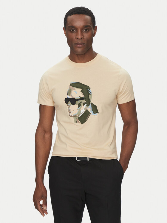 

Футболка обычного кроя 755067 552241 Karl Lagerfeld, бежевый