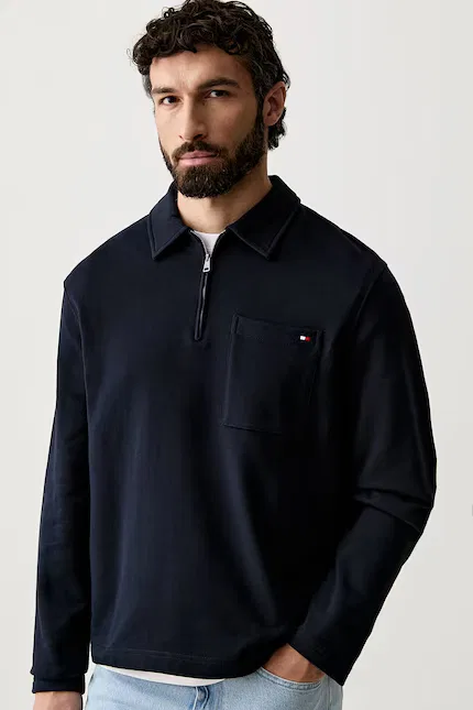Худи хлопок Tommy Hilfiger, синий — фото 4
