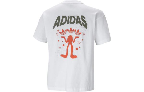 Футболка adidas originals Cotton Logo Short Sleeve Unisex White T-Shirt, белый — фото 2
