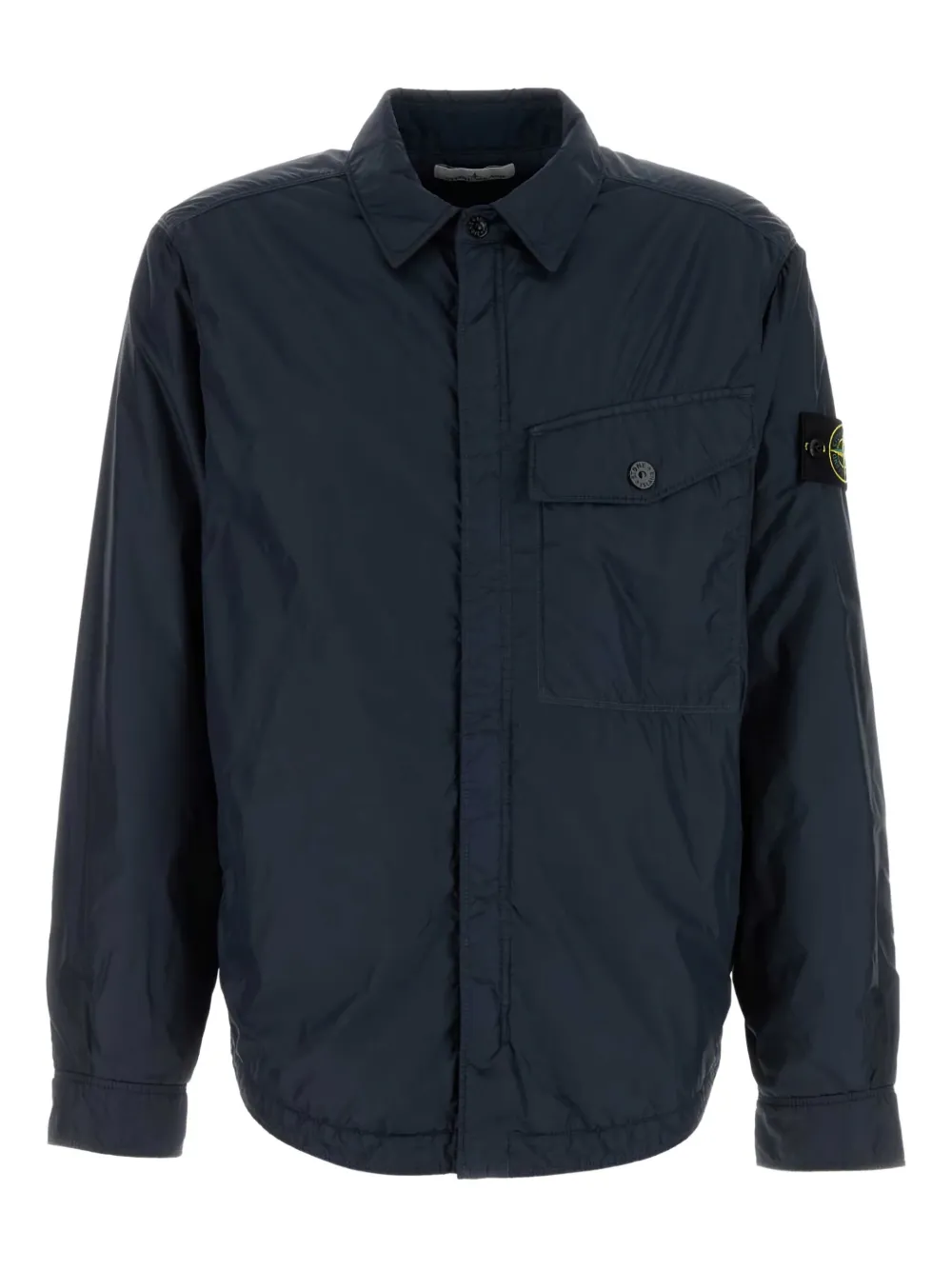 

Куртка-рубашка с отделкой Bagde Stone Island, синий
