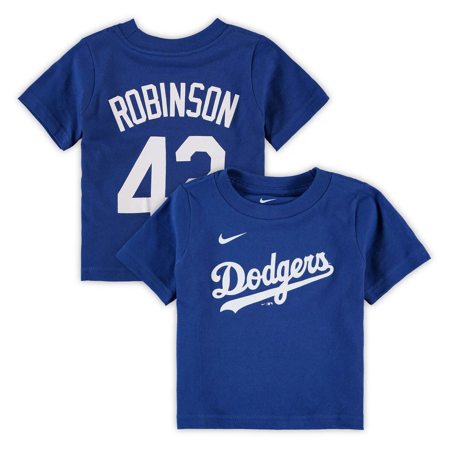 

Детская футболка Nike Jackie Robinson Royal Los Angeles Dodgers с именем и номером игрока Nike