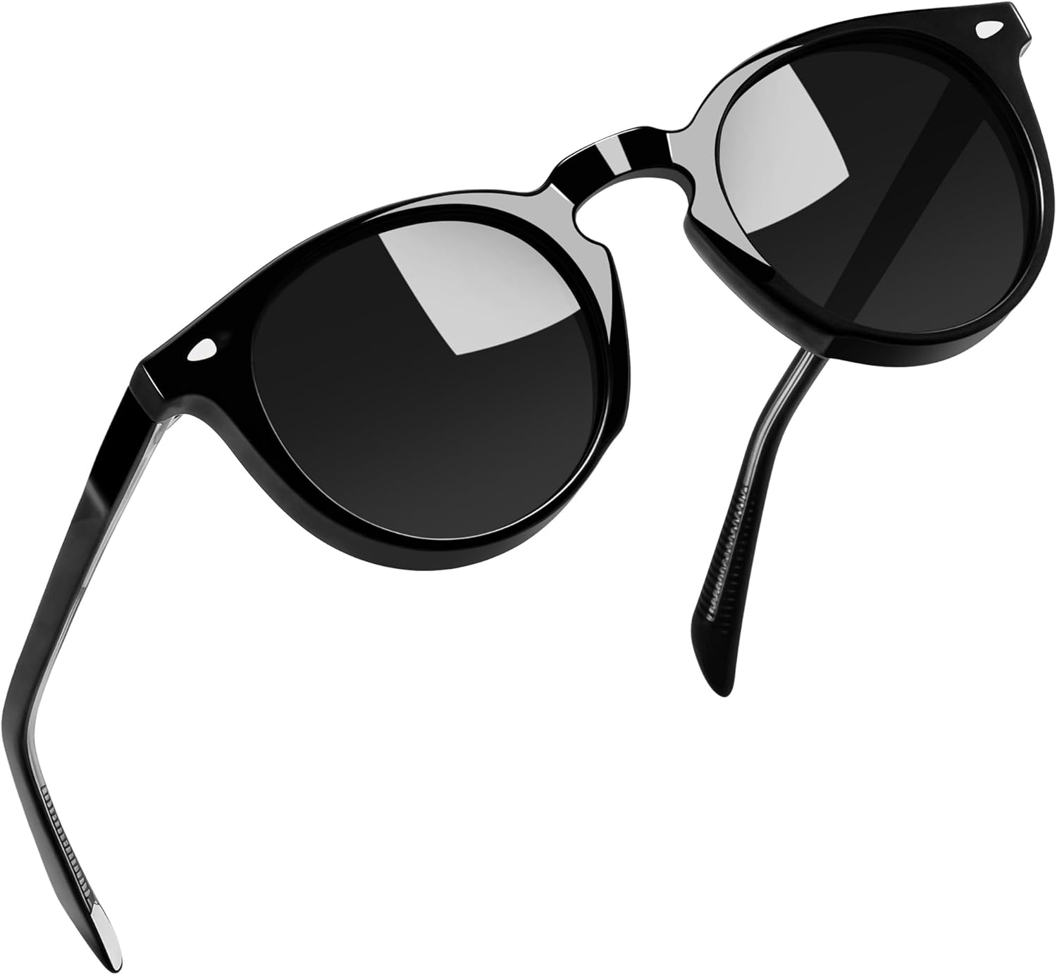 

Солнцезащитные очки Joopin из ацетата с поляризацией для женщин и мужчин, в стиле ретро, ​​круглые и квадратные, с защитой от УФ-излучения, модные, для защиты от солнечных лучей, All Black