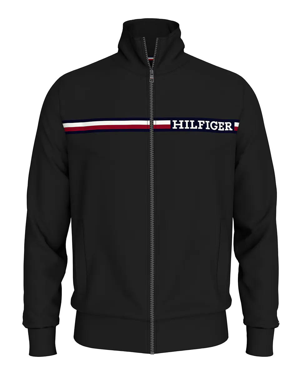 

Мужская толстовка на молнии больших размеров Tommy Hilfiger, черный