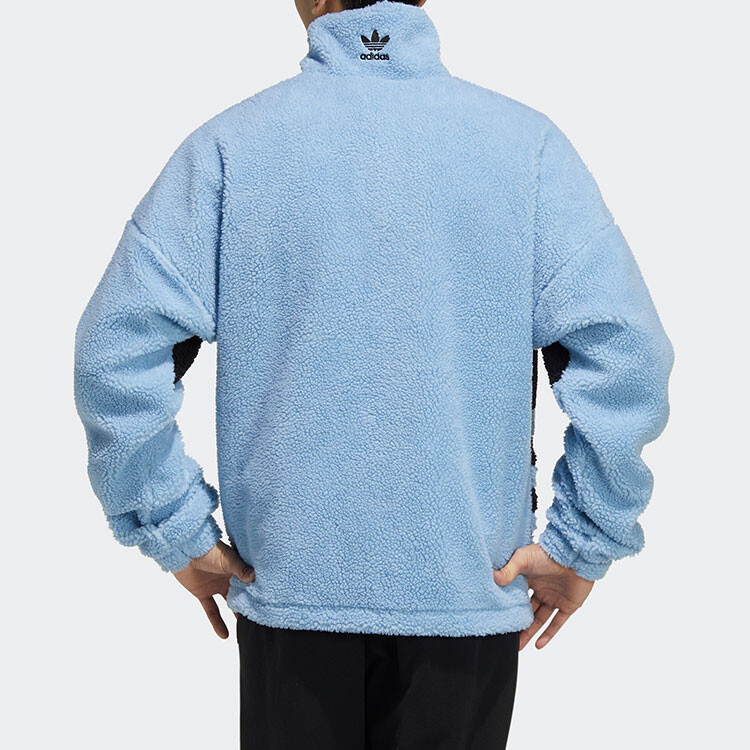Куртка унисекс небесно-голубая Adidas Originals, голубой — фото 4