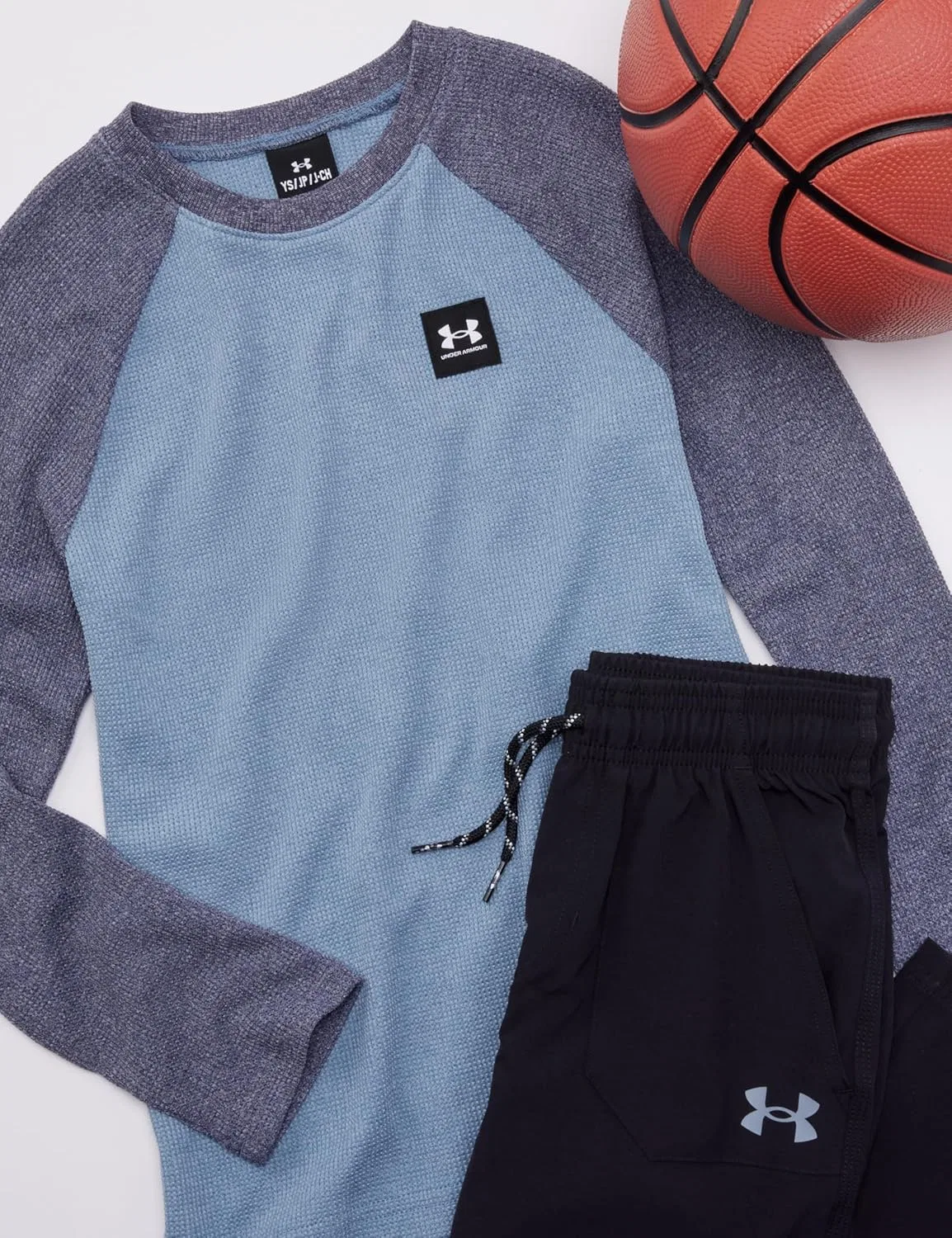 Детская терморубашка с длинным рукавом Under Armour из коллекции Outdoor, Blue Smoke — фото 3