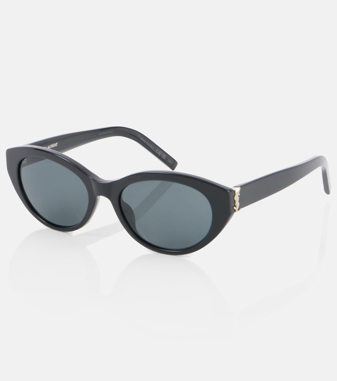 Солнцезащитные очки SL M148 в форме кошачьего глаза Saint Laurent, Black-Black-Black — фото 4