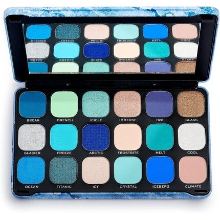 Makeup Revolution Forever Flawless Палетка теней для век Ice 18 оттенков 19.8G, Revolution Beauty — фото 2