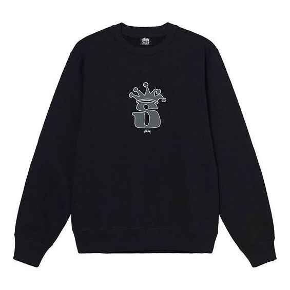 

Толстовка men's fw21 round neck pullover navy blue Stussy, бежевый