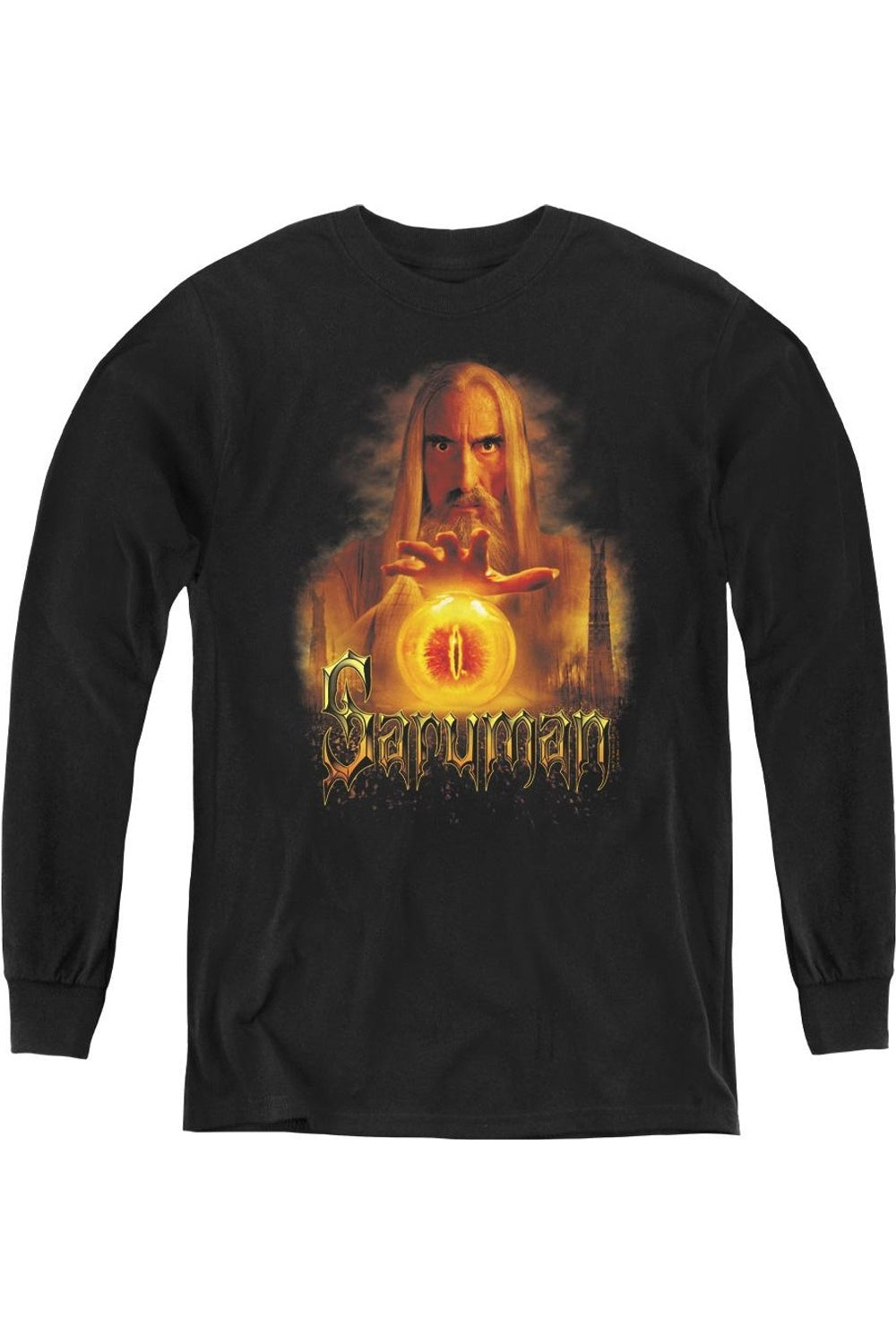 

Футболка с длинным рукавом Lord Of The Rings "Саруман" для молодежи Gildan, черный