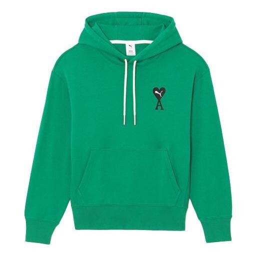 

Толстовка x ami hoodie 'green' Puma, зеленый