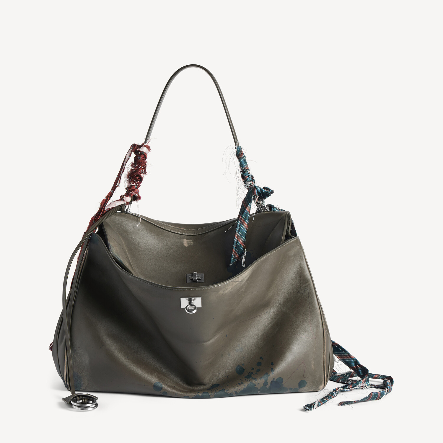 

BALENCIAGA Мужская большая сумка Rodeo цвета хаки