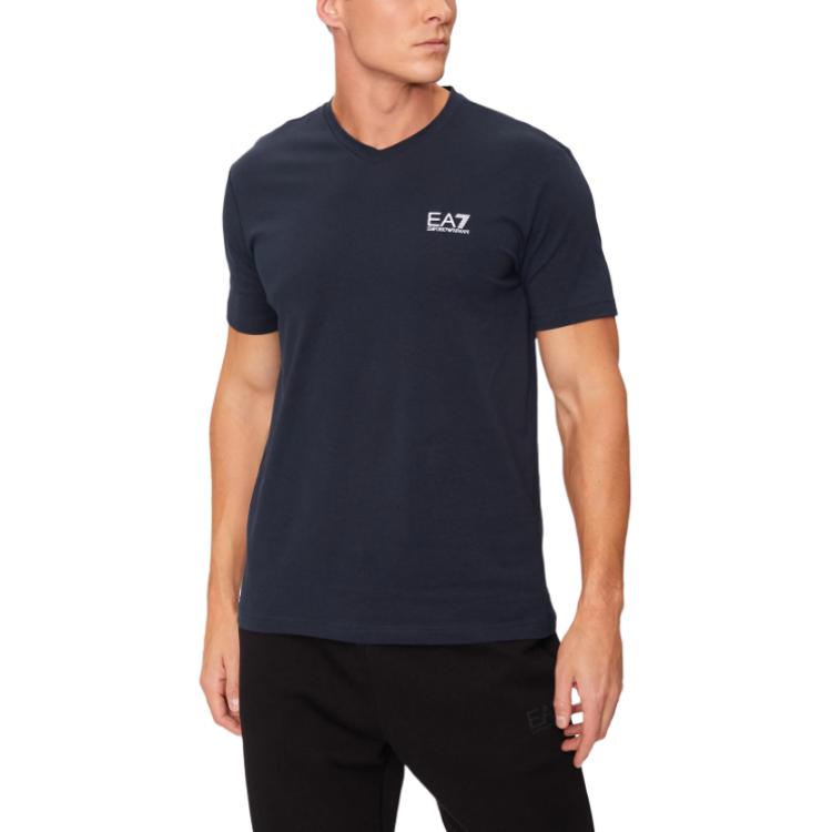 

EMPORIO ARMANI Футболка EA7 мужская темно-синяя, Синий, EMPORIO ARMANI Футболка EA7 мужская темно-синяя