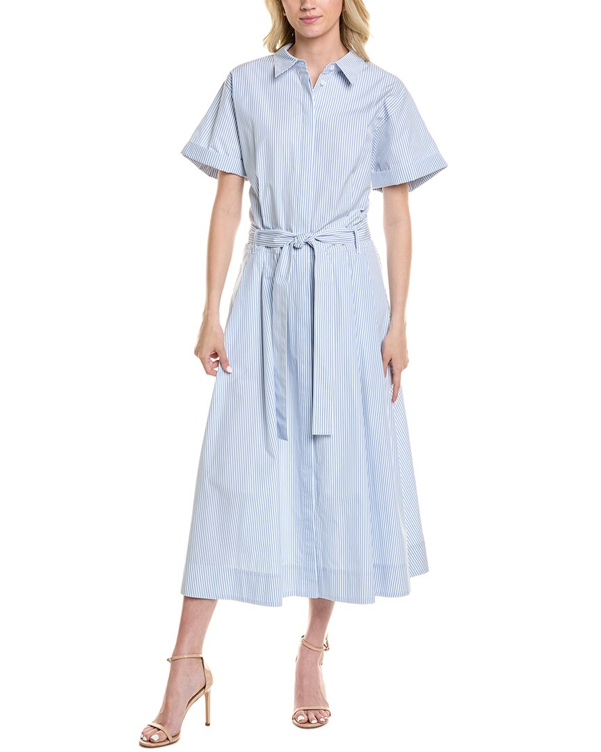 

Lafayette 148 New York Платье-рубашка "Тюльпан", синий