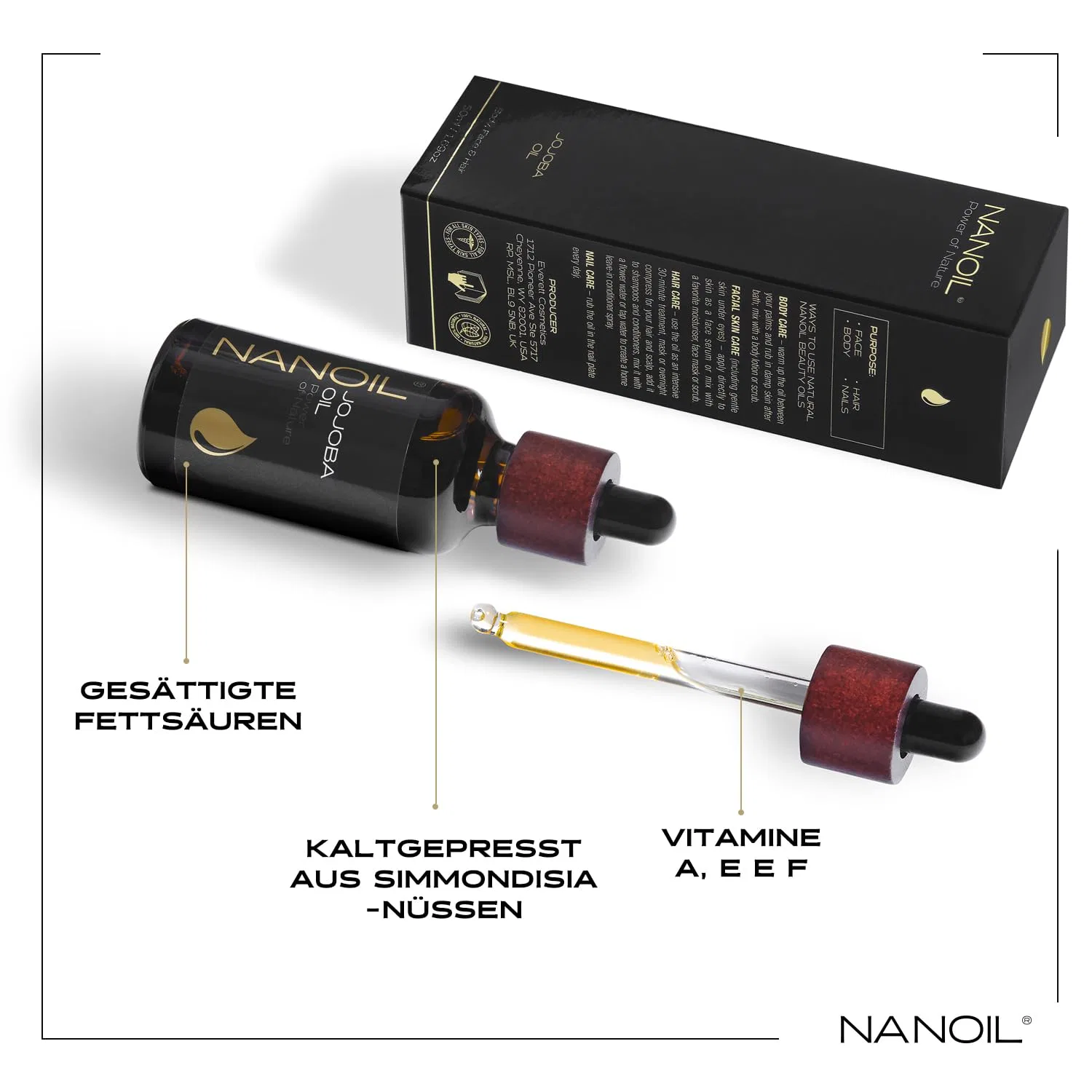 Эссенция Nanoil — Натуральное масло жожоба «Jojoba Oil» от — фото 4