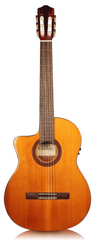 

Акустическая гитара Cordoba C5-CE Lefty with Deluxe Gig Bag - Left Handed Acoustic Electric Cutaway Classical Guitar