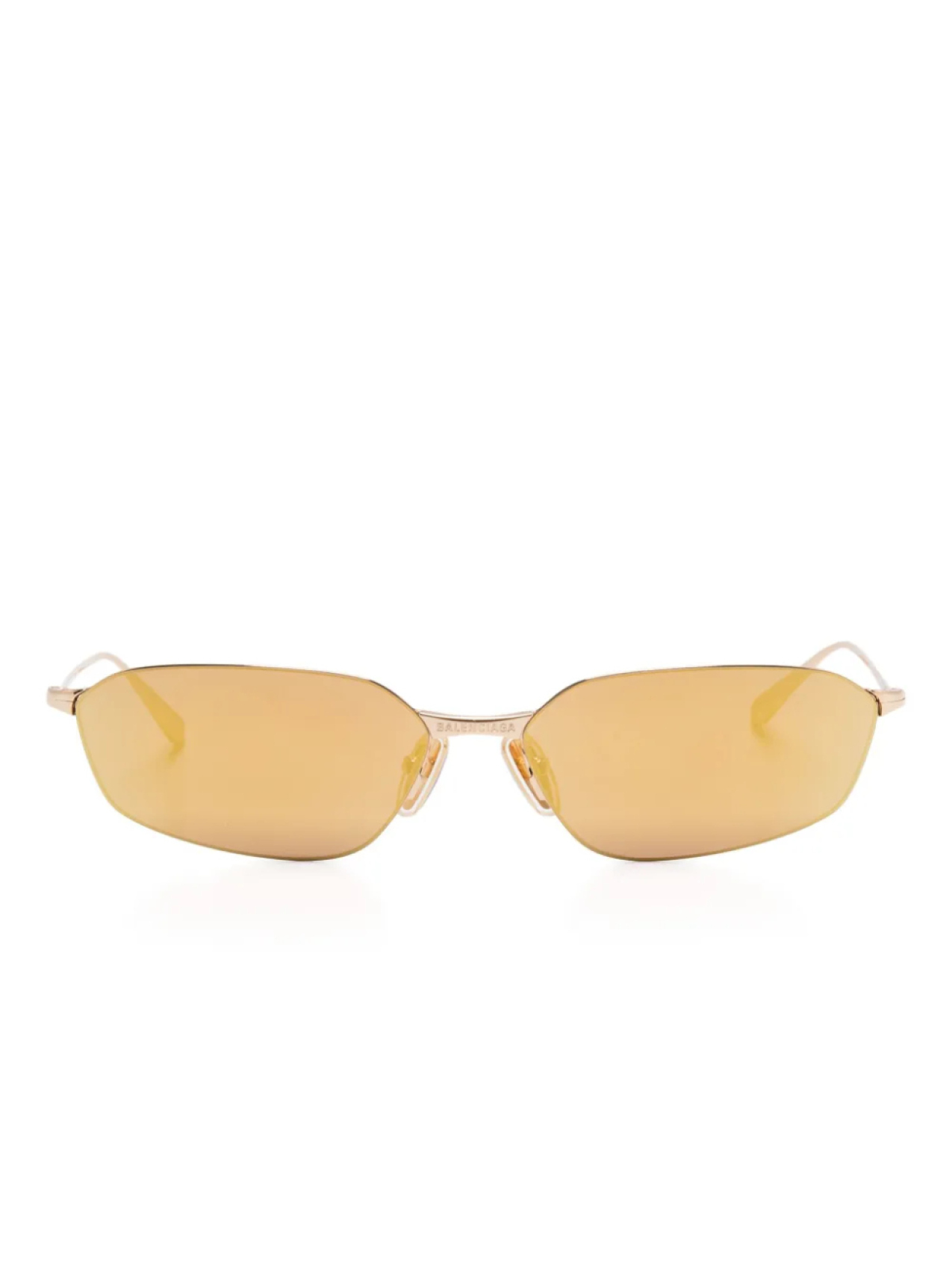 

Солнцезащитные очки в геометричной оправе Balenciaga Eyewear, золотой