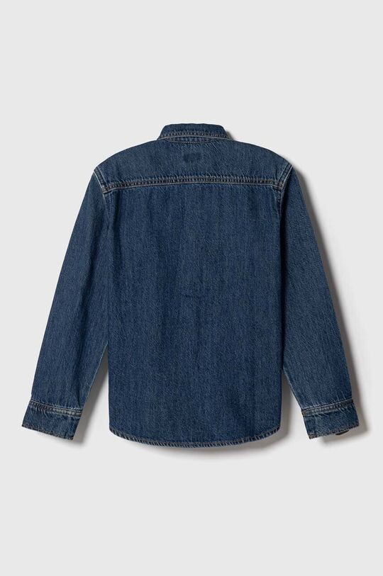 

Детская хлопковая рубашка Pepe Jeans, синий