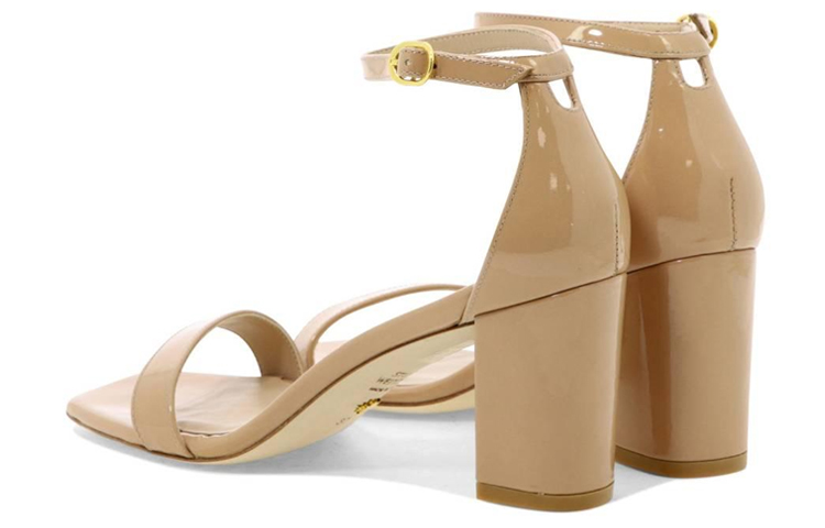 SW Nudistcurve 75 Сандалии на одной бретели Женские Светлый умбер Stuart Weitzman — фото 4