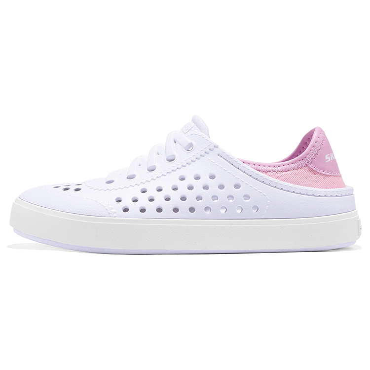 

Skechers Kids Износостойкий дышащий нескользящий лоу-топ сандаль White/Pink детский