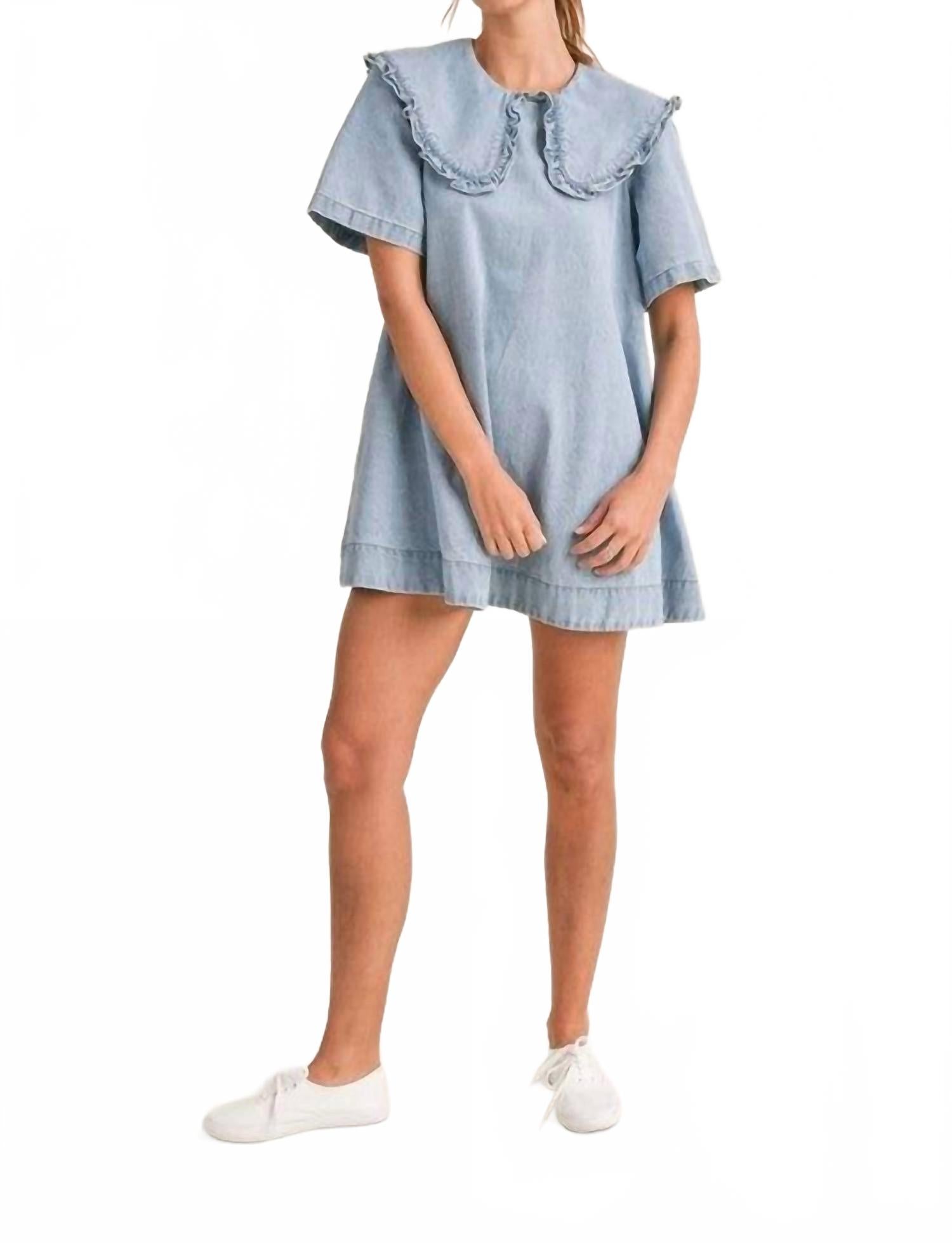 

Brynn Collard Denim Dress In Blue MABLE