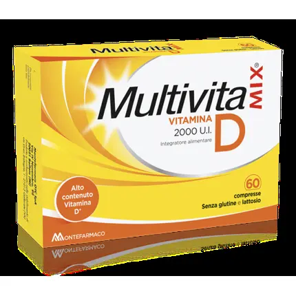 

Мультивитамикс Витамин D 2000 МЕ Монтефармако 60 таблеток Montefarmaco Otc Spa
