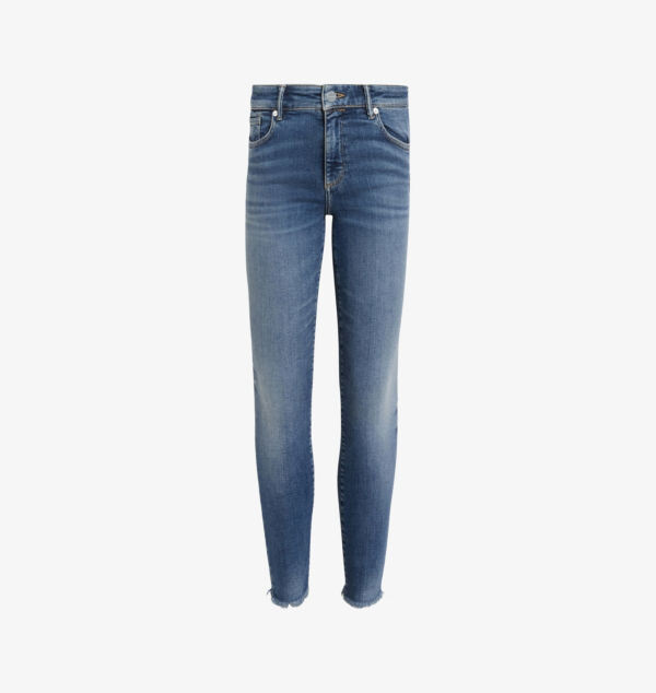 

Джинсы-Стрейч Miller push-up skinny leg с высокой посадкой из органического хлопка Allsaints, синий