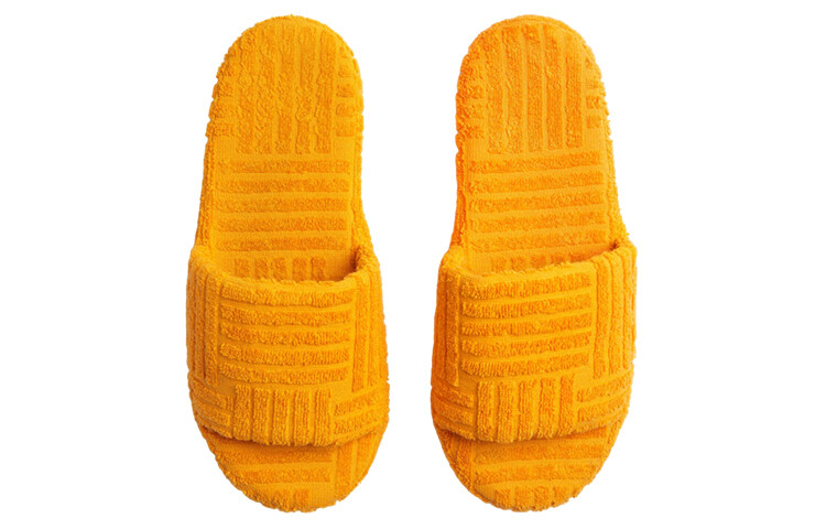 Шлепанцы Bottega Veneta Resort Sponge, оранжевый — фото 3