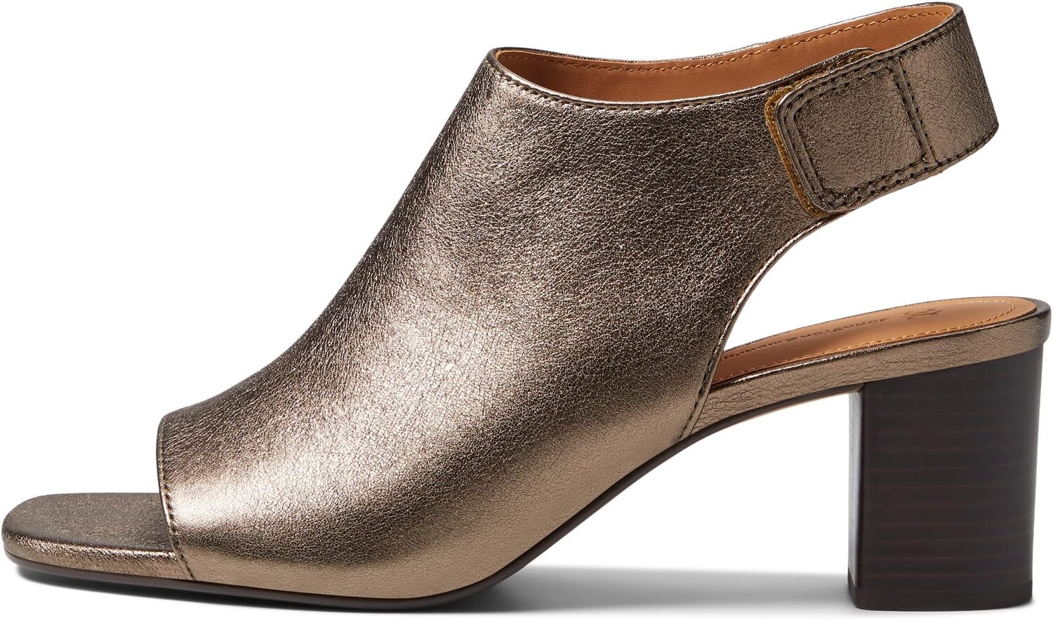 Босоножки Evelyn Open Toe Bootie Johnston & Murphy, цвет Bronze Metallic Sheepskin — фото 3