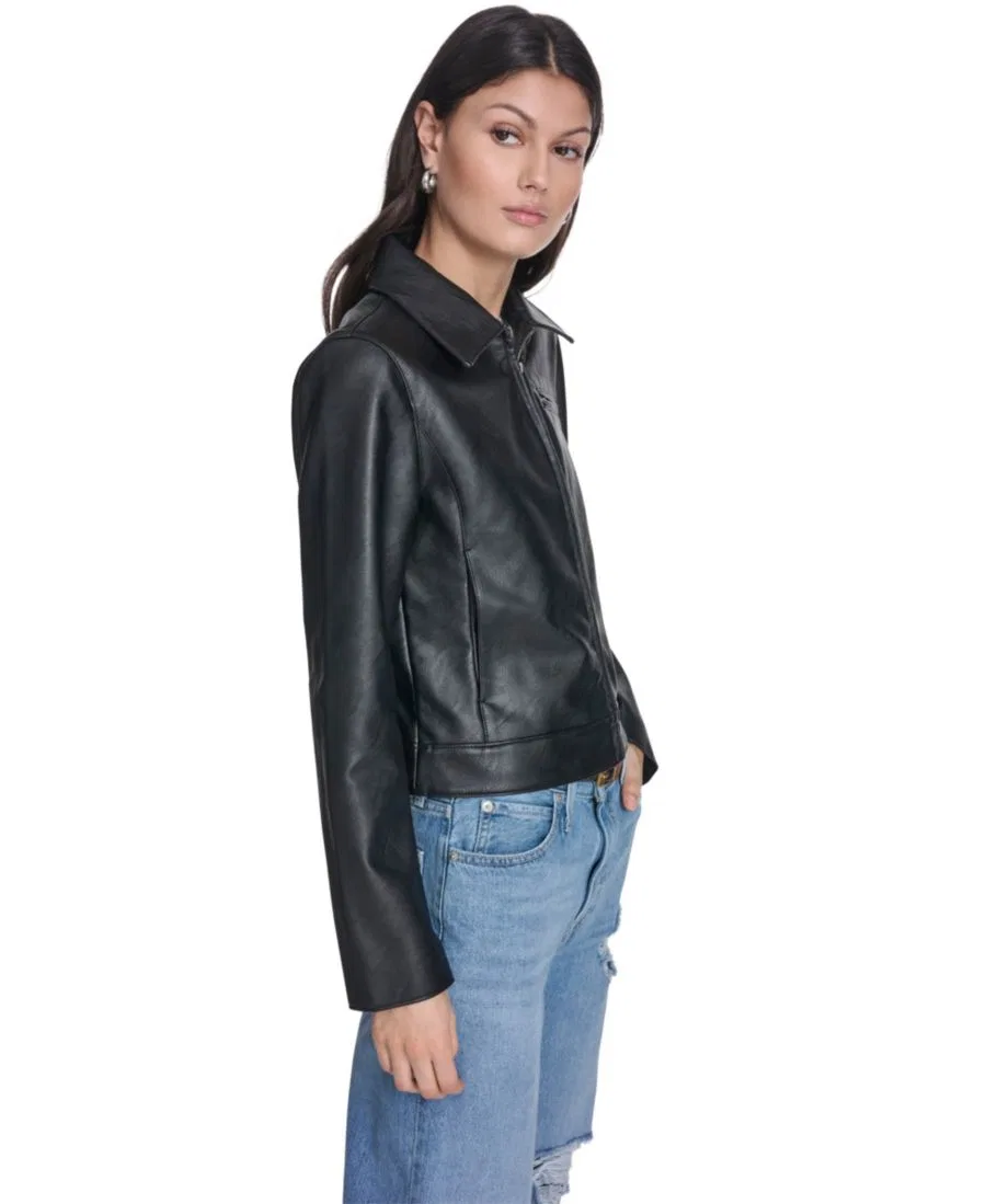 Женская куртка с отложным воротником и застежкой-молнией спереди Levi's, Black — фото 3