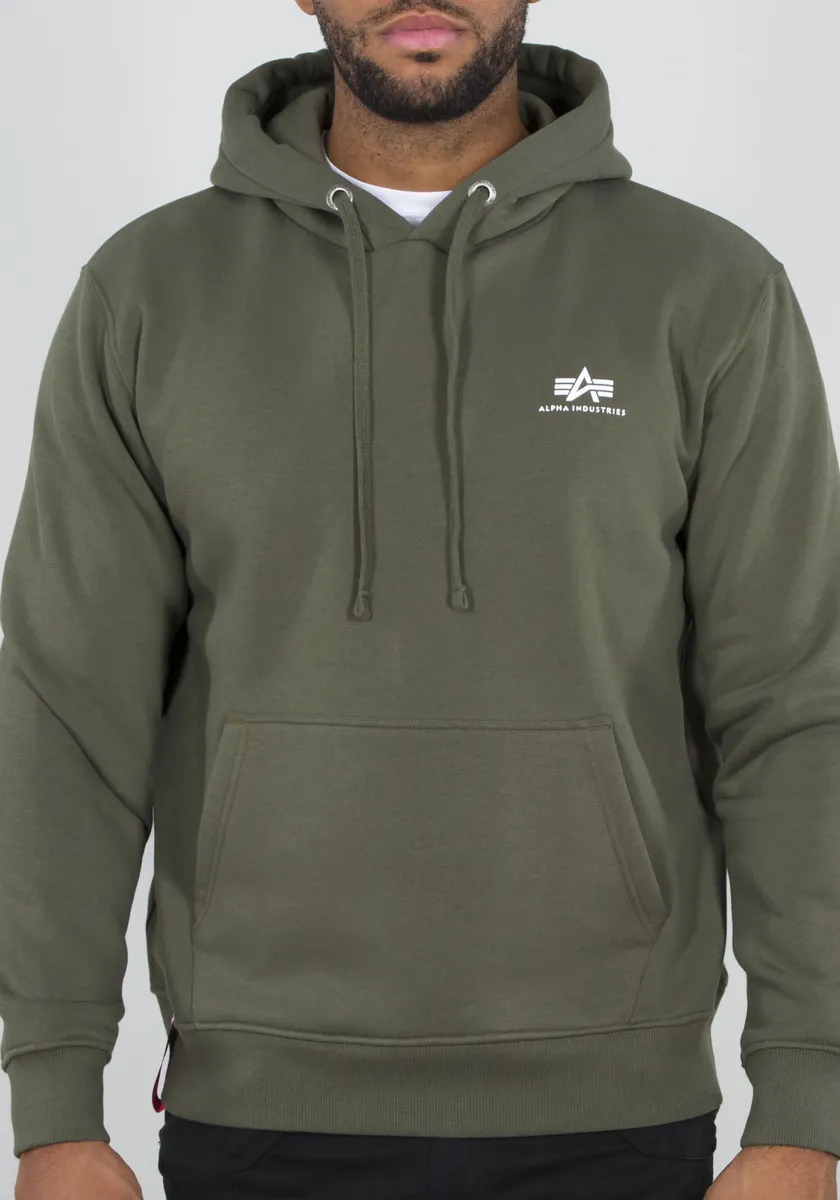 

Толстовка с капюшоном Alpha Industries "Hoody Small Logo", оливковый