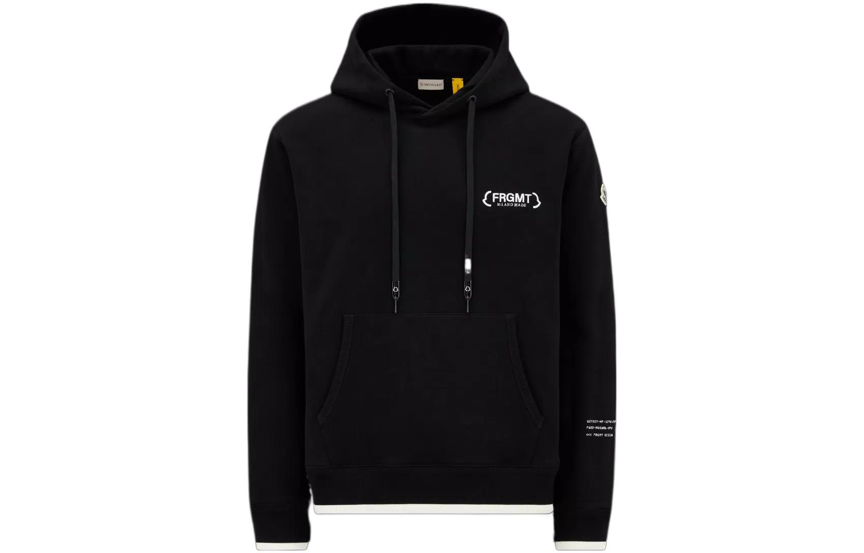 

Толстовка с вышитым логотипом Moncler, черная