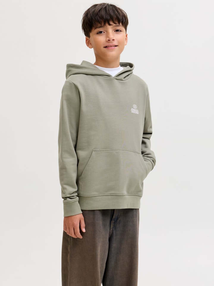 Толстовка JCOFLARE BACK PHOTO PRINT SWEAT HO JNR в цвете ветивера JACK & JONES Junior — фото 3
