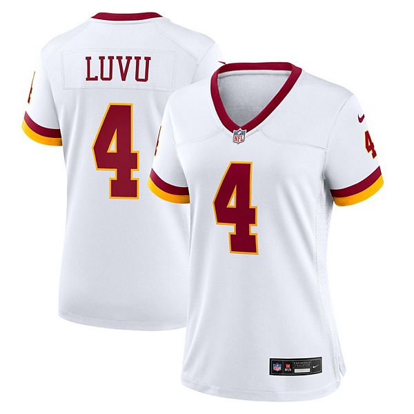 

Женская футболка frankie luvu white washington commanders game super bowl era Nike, Белый, Женская футболка frankie luvu white washington commanders game super bowl era Nike