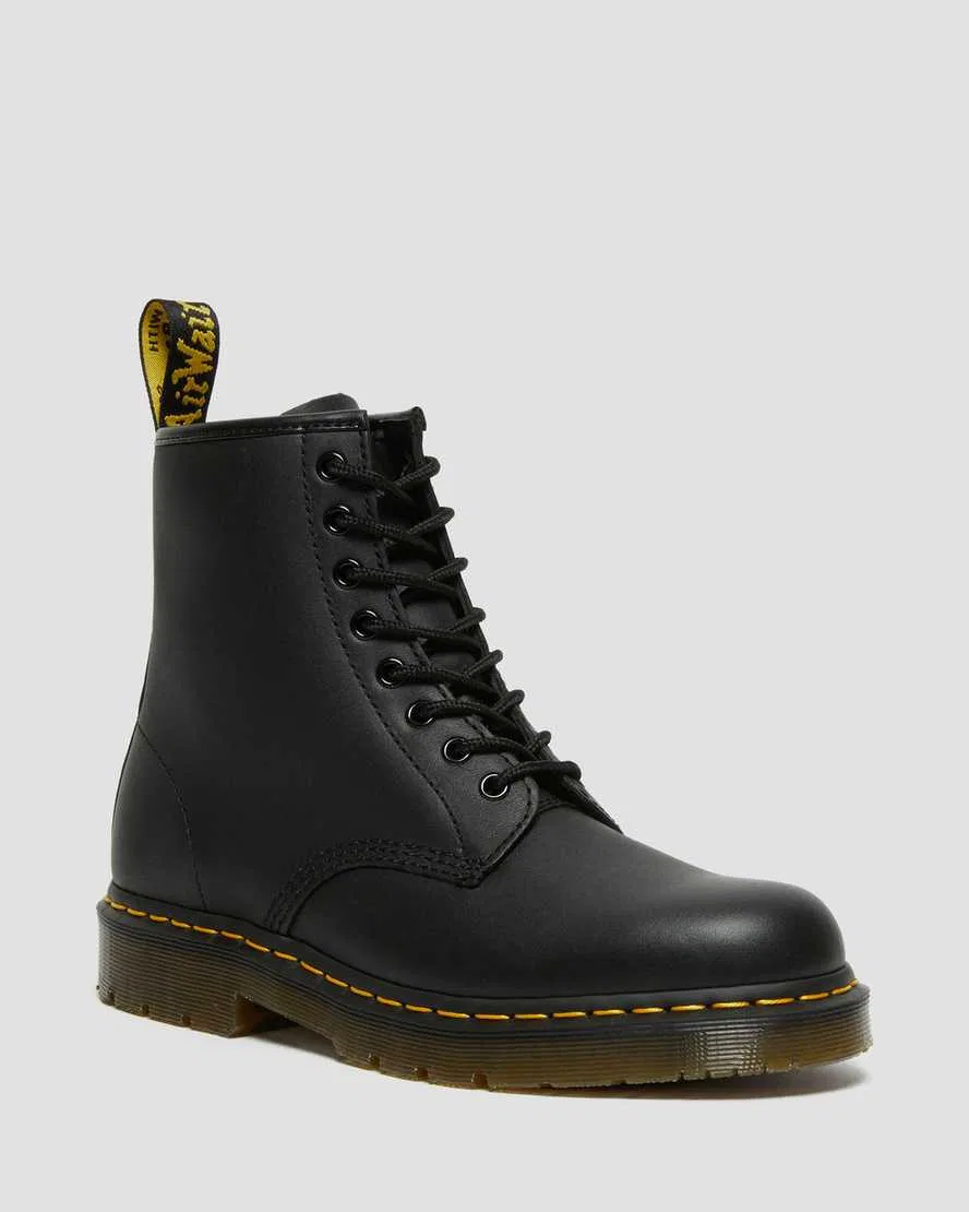 1460 Нескользящие кожаные ботинки на шнуровке Dr Martens, черный