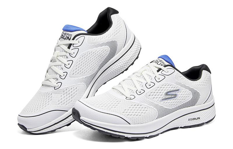 Кроссовки Go Run Consistent для бега мужские с низким верхом белого цвета Skechers — фото 3