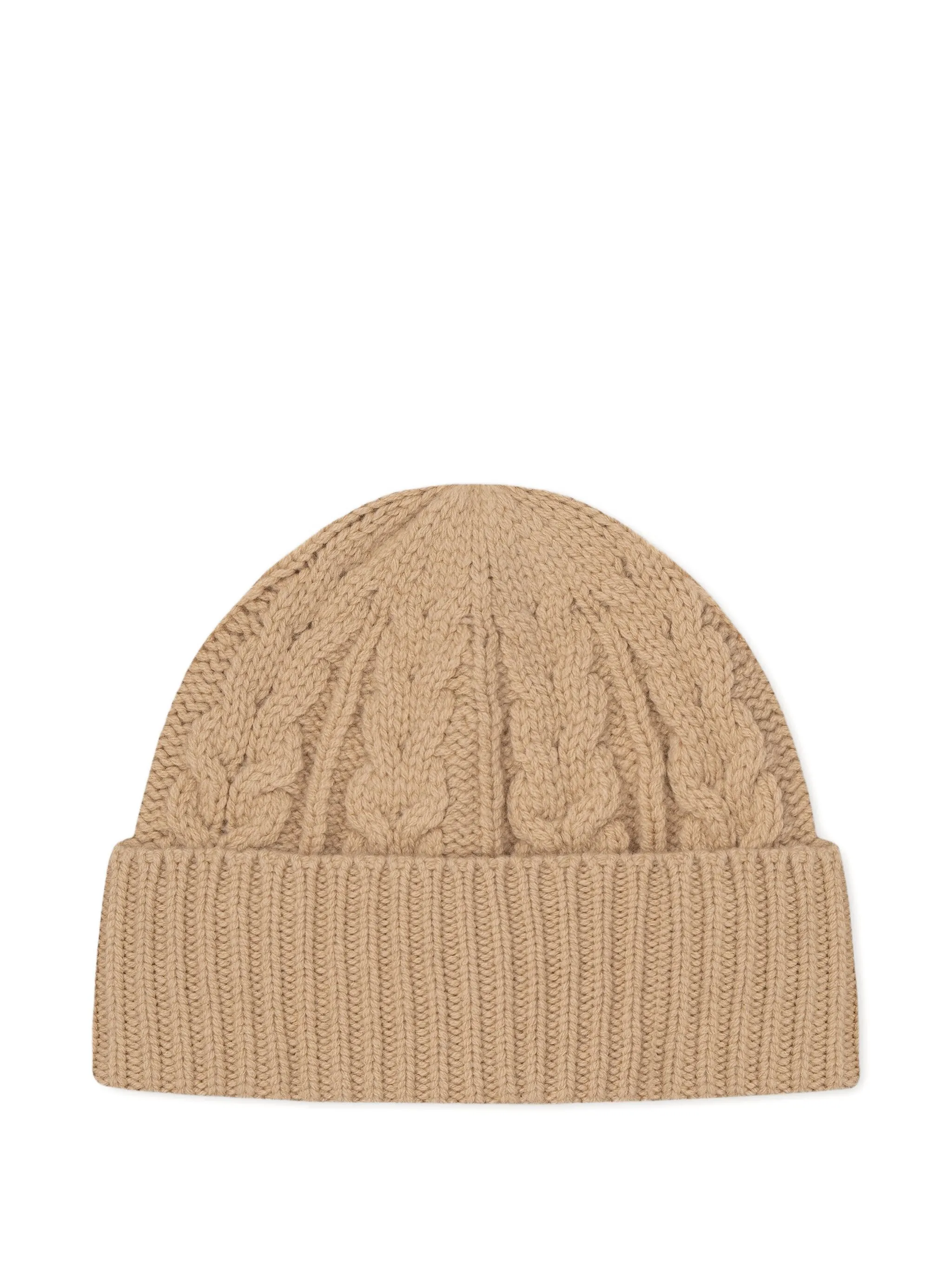 

Шапка бини Alma фактурной вязки Aeron, бежевый