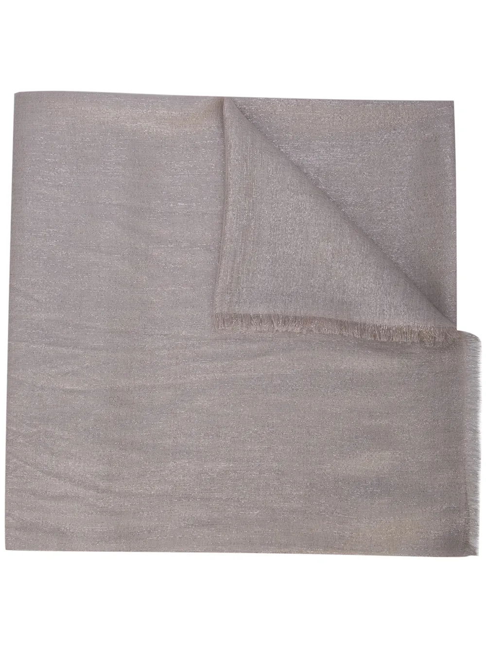 

Шарф с бахромой Brunello Cucinelli, нейтральный