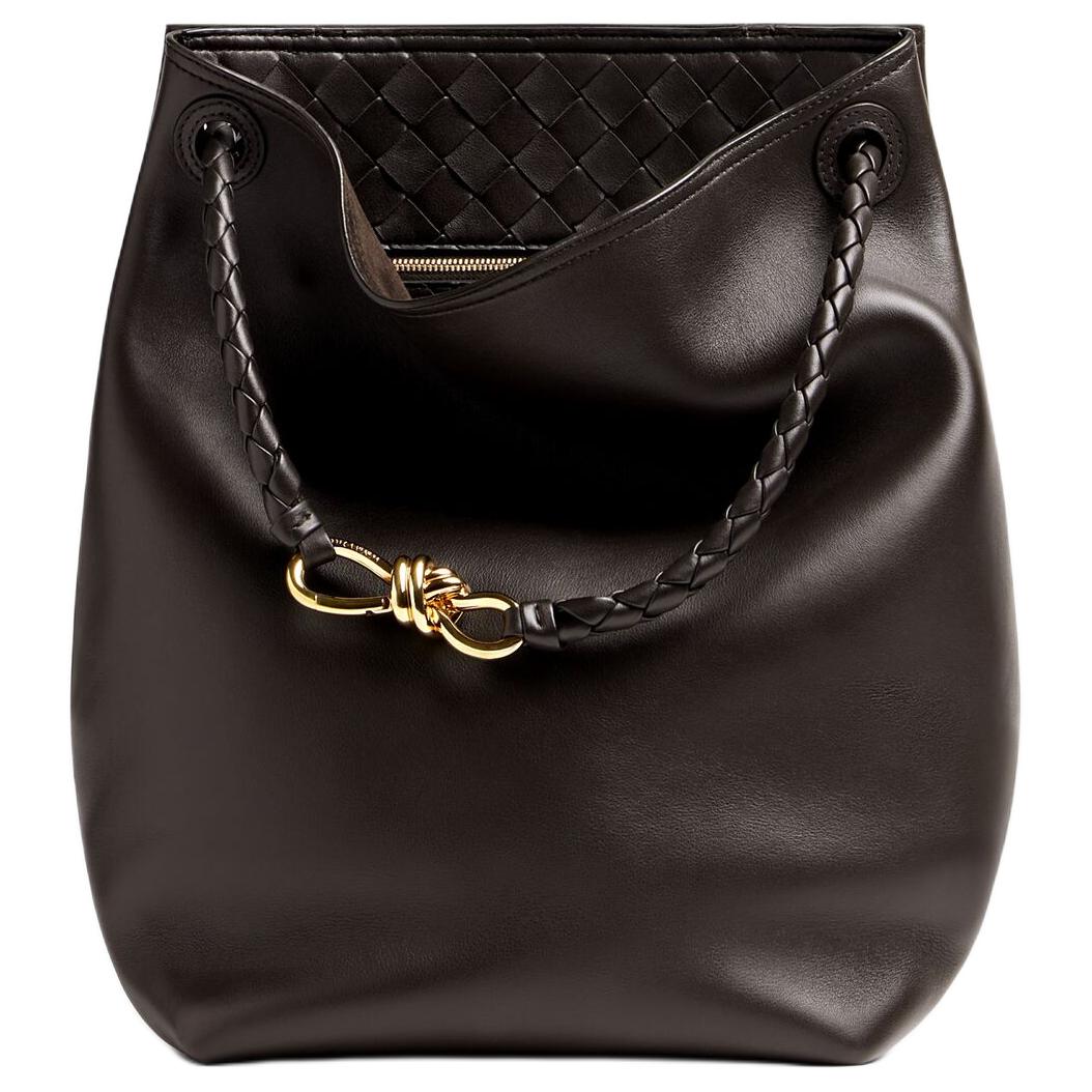 Bottega Veneta Сумка Andiamo серии из коровьей кожи, женская наплечная сумка chocolate brown — фото 2