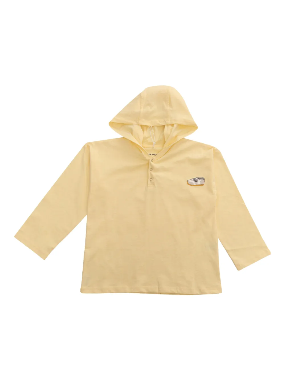 

Толстовка с капюшоном и вышивкой Mini Rodini, желтый
