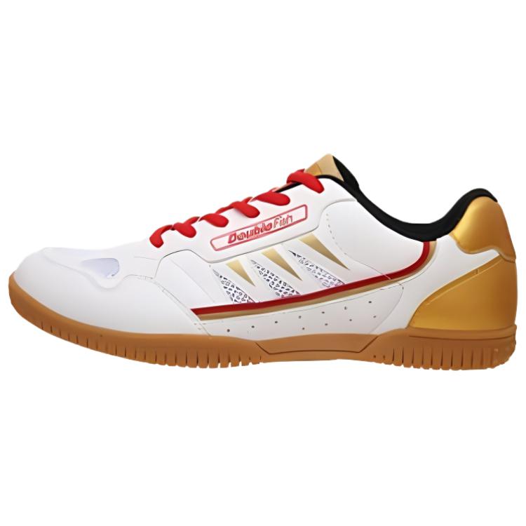 Унисекс-кроссовки для настольного тенниса Unisex Low top DOUBLE FISH, золото — фото 2