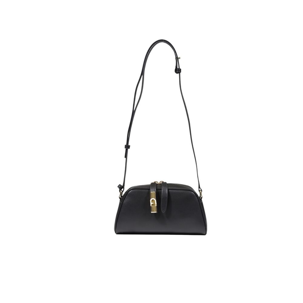 

Черная кожаная сумка Furla