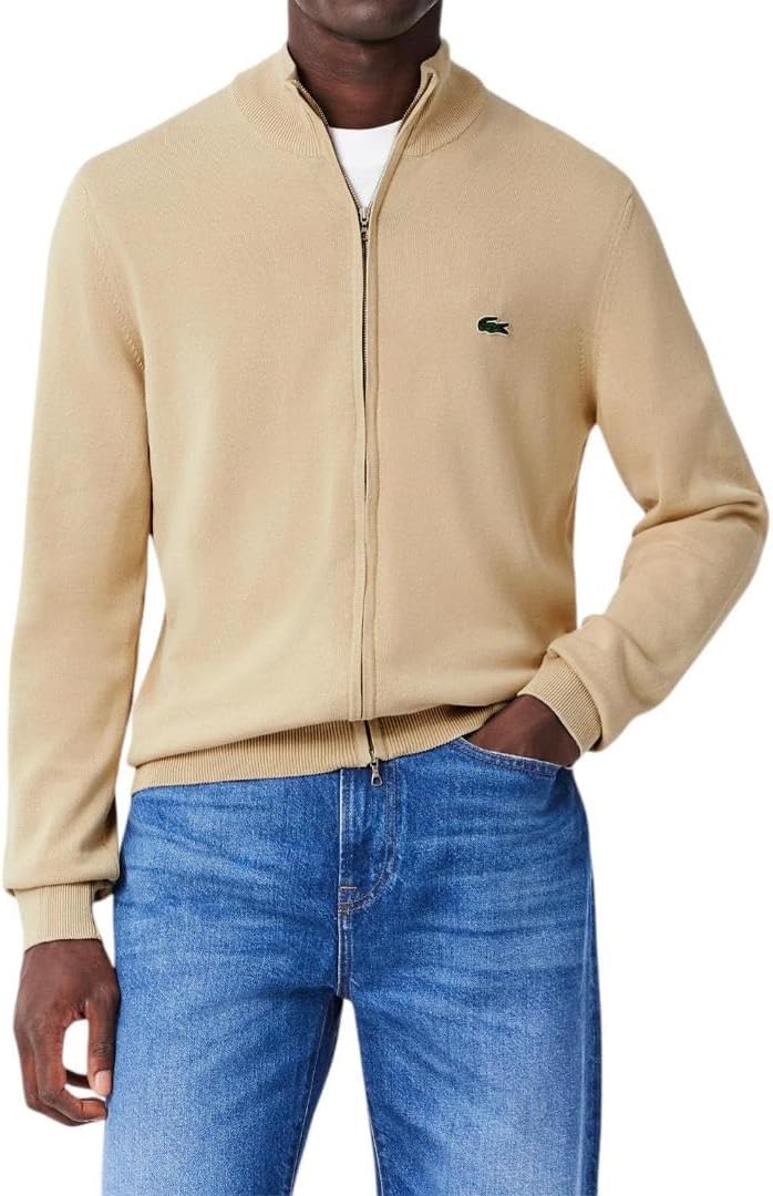 

Lacoste мужская застегивающаяся на молнию водолазка из хлопка, Viennese