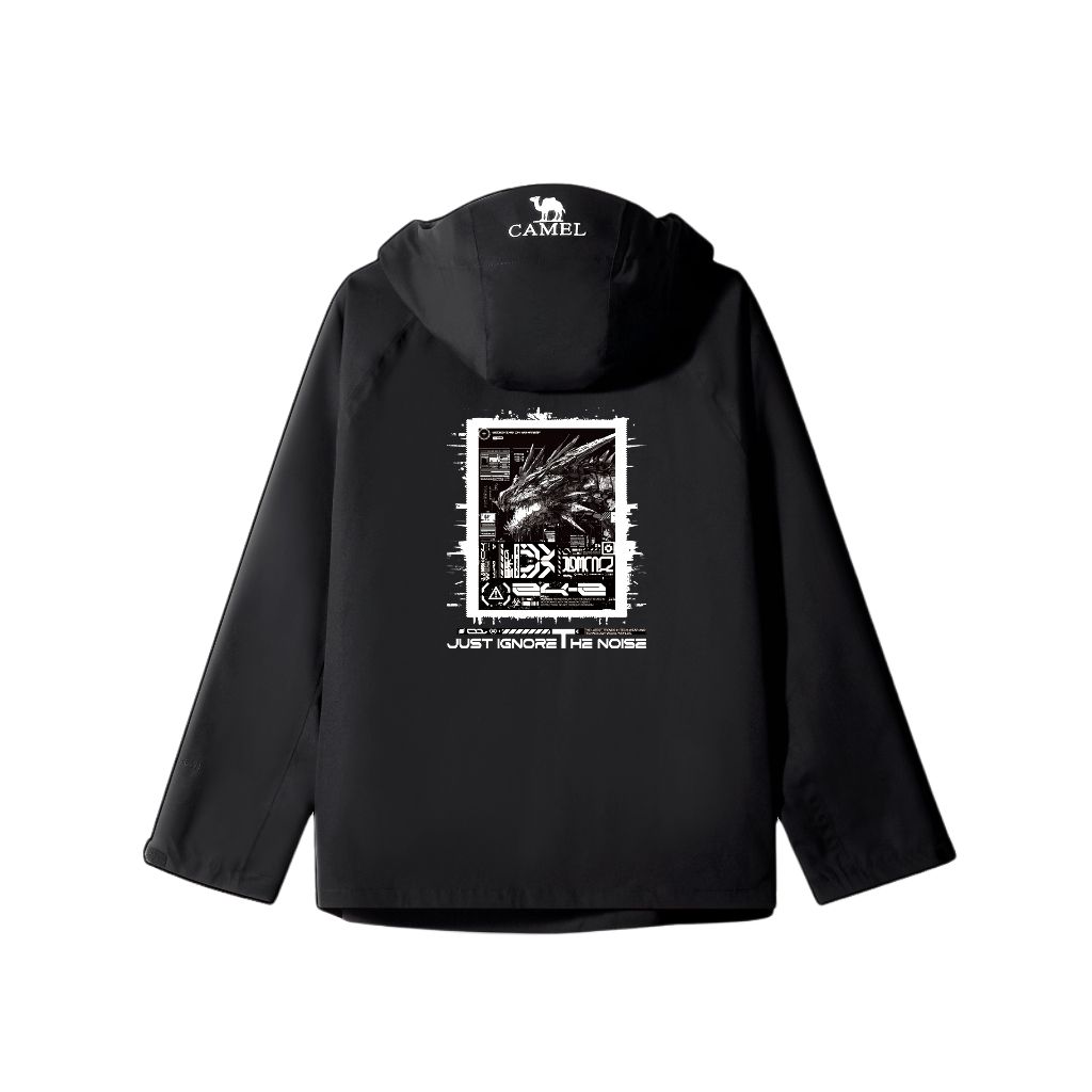 

CAMEL Ветровка All weather Breathable Abrasion Resistant Lightweight Cold Resistant Unisex Black