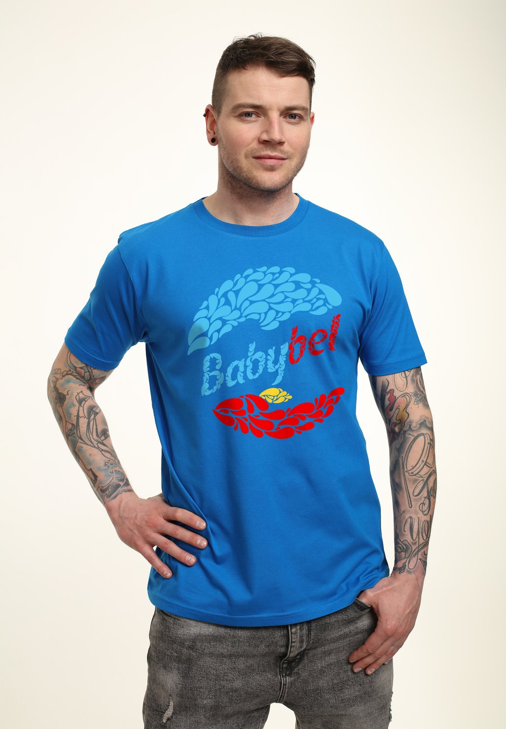 

Футболка с принтом BABYBEL DROPLETS Henry Tiger, цвет Royal Blue