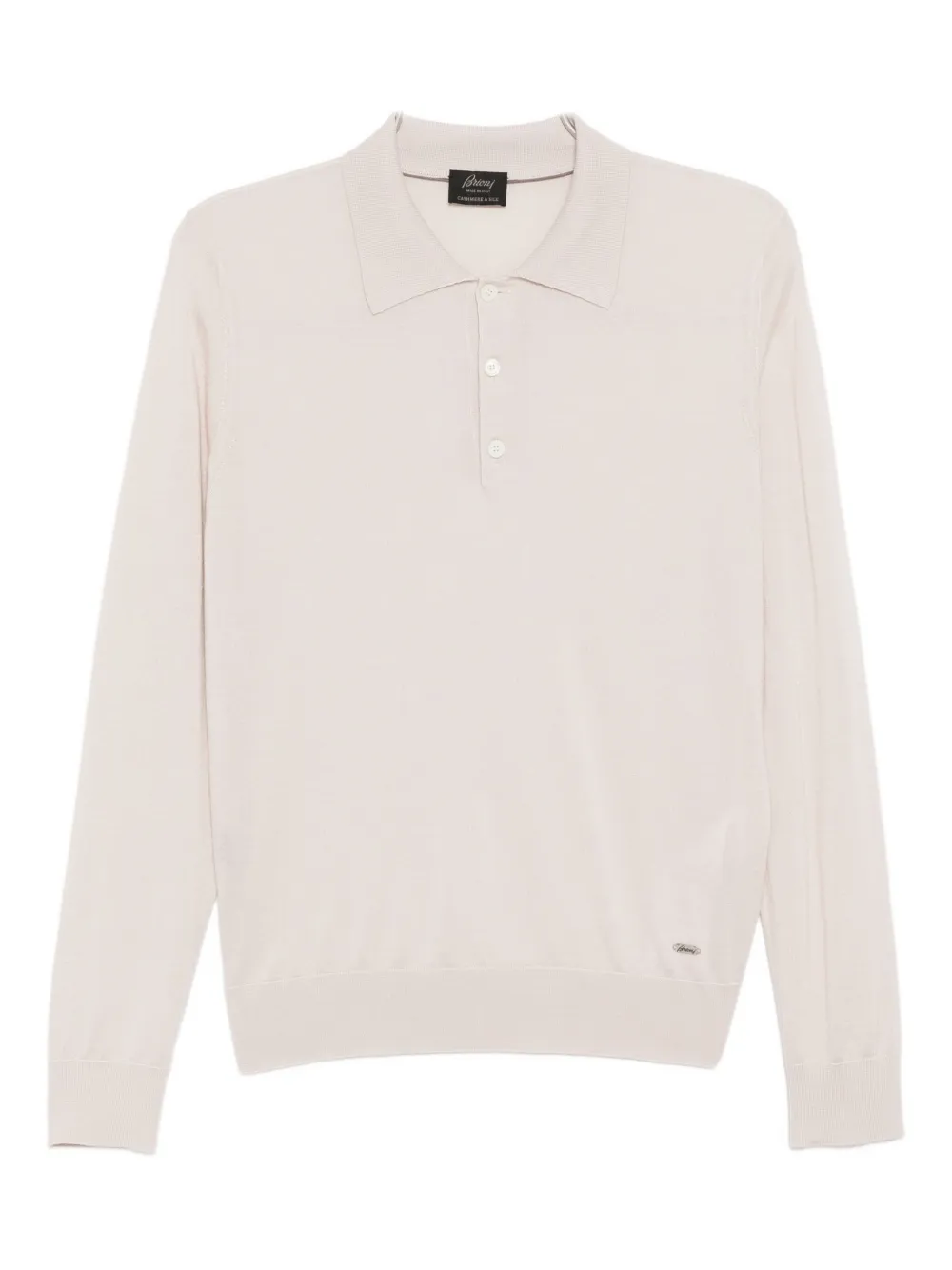 

Вязаное поло Brioni, нейтральный