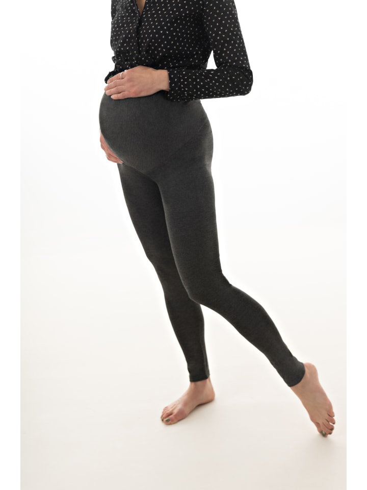 

Petit amour Одежда для беременных и кормящих мам: леггинсы для беременных JULIETTA темно-серого цвета