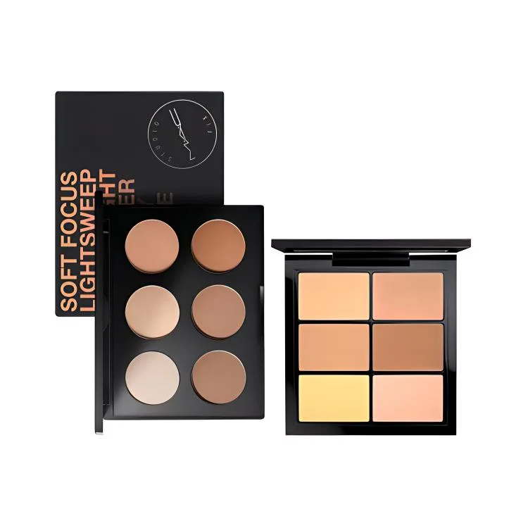 MAC Набор палеток для консилера и контуринга, 6 цветов, стойкий, 6 г + 14,4 г, Concealer #LIGHT + contour #LIGHT — фото 2